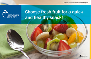 Choose fresh fruit for a quick and healthy snack