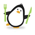 healthy eating penguin