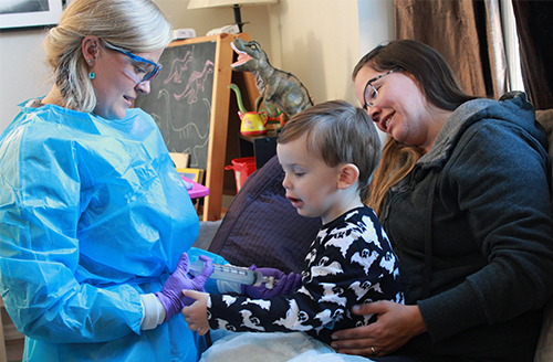 AHS Calgary] Patients and families at Alberta Children's Hospital