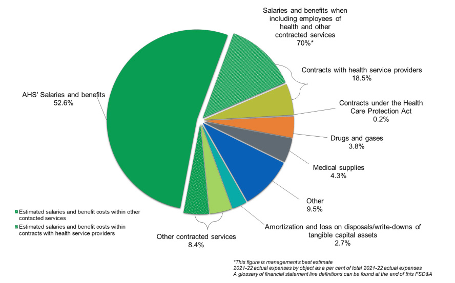AHS Expenses by Object Pie Graph