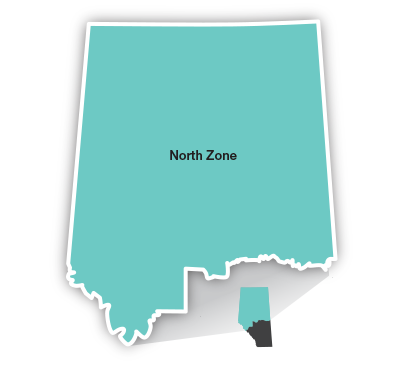 North Zone map
