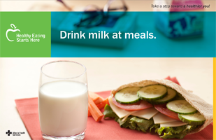 Drink milk at meals