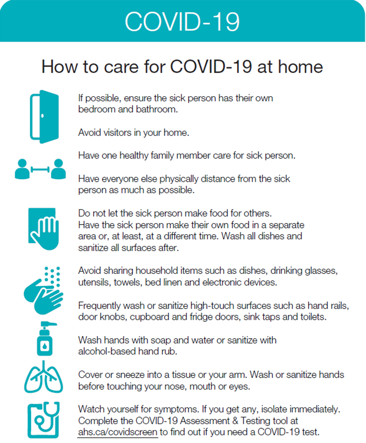COVID-19 How to Care for Someone with Covid-19 at Home | Alberta Health ...