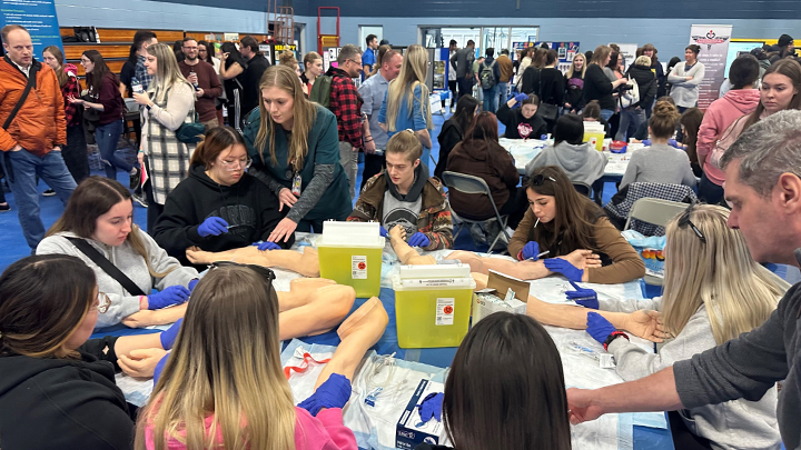 More than 400 northern students took part in a recent AHS Healthcare Career Expo in High Level.