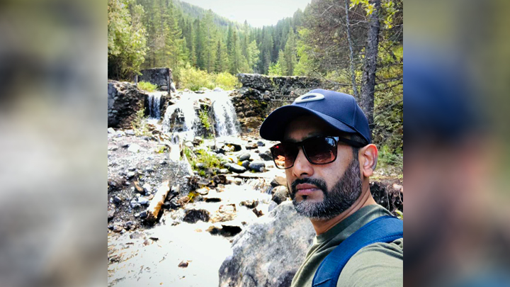 Ahmad Qayyum, area manager for Allied health in Central Zone, puts a sunny day to great use with a nature hike.